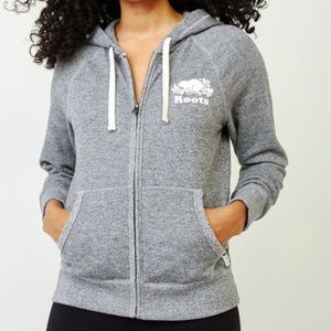 COPY - Roots Light Gray Unisex Full Zip Soft Fleece Hoodie (S/P)
